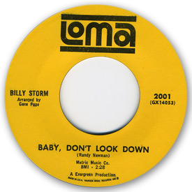 Billy Storm - Baby don't look down on Loma Records