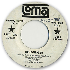 Billy Storm - Goldfinger on Loma Records