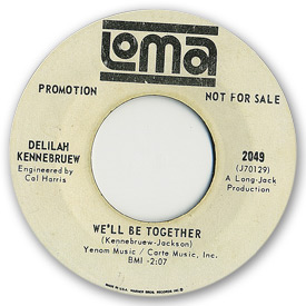 Loma records. Label scans of rare Loma 45 rpm vinyl records.   Loma 2049 - Delilah Kennebruew - We'll be together