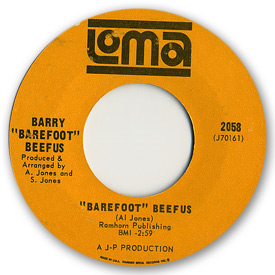 Loma records. Label scans of rare Loma 45 rpm vinyl records.   Loma 2058 - Barry 'Barefoot' Beefus - 'Barefoot' Beefus