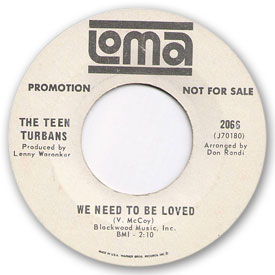 Loma records. Label scans of rare Loma 45 rpm vinyl records.   Loma 2066: The Teen Turbans - We need to be loved