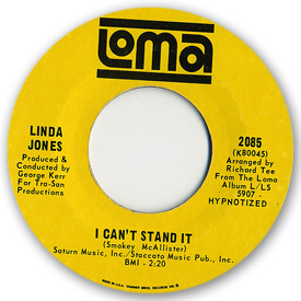 Loma records. Label scans of rare Loma 45 rpm vinyl records.   Northern Soul. Loma 2085 - Linda Jones - I can't stand it