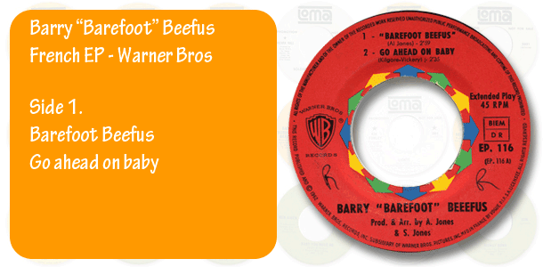 Barry Barefoot Beefus French EP, side 1