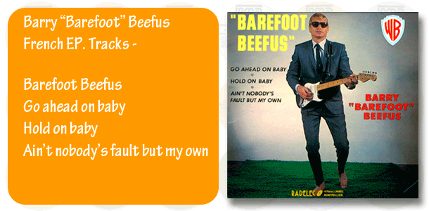 Barry Barefoot Beefus French EP cover