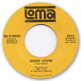 The Olympics - Good lovin' - on Loma Records