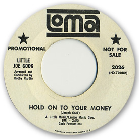 Loma records. Label scans of rare Loma 45 rpm vinyl records. Loma 2026: Little Joe Cook - Hold on to your money