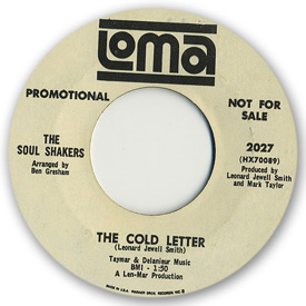 Loma records. Label scans of rare Loma 45 rpm vinyl records.   Loma 2027: The Soul Shakers - The cold letter