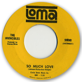 Loma records. Label scans of rare Loma 45 rpm vinyl records. Loma 2032: The Invincibles - So much love