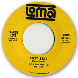 Loma records. Label scans of rare Loma 45 rpm vinyl records. Loma 2033 Frankie Love First star
