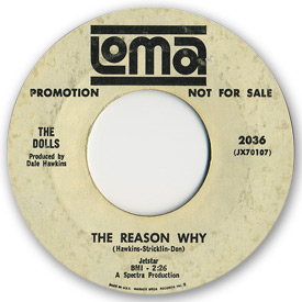 Loma records. Label scans of rare Loma 45 rpm vinyl records. Loma 2036 - The Dolls - The reason why