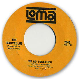 Loma records. Label scans of rare Loma 45 rpm vinyl records. Loma 2045 The Marvellos - We go together
