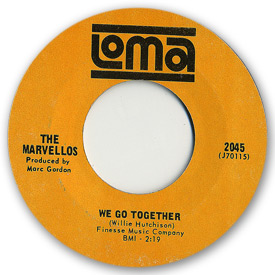 Loma records. Label scans of rare Loma 45 rpm vinyl records. Loma 2045 The Marvellos - We go together