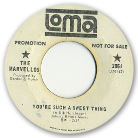 Loma records. Label scans of rare Loma 45 rpm vinyl records. Loma 2061 The Marvellos - You're such a sweet thing