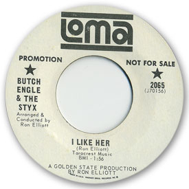 Loma records. Label scans of rare Loma 45 rpm vinyl records. Label scans. Loma 2065: Butch Engle & The Styx - Going home
