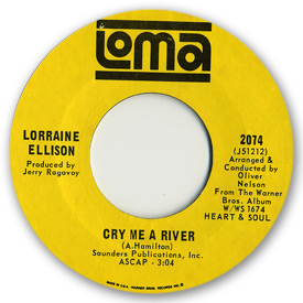 Loma records. Label scans of rare Loma 45 rpm vinyl records.   Loma 2074: Lorraine Ellison - Cry me a river
