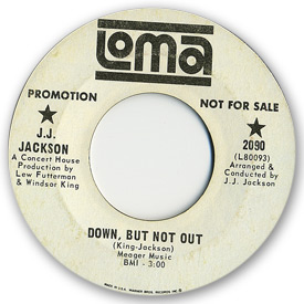 Loma records. Label scans of rare Loma 45 rpm vinyl records. Loma 2090: J.J. Jackson - Down, but not out
