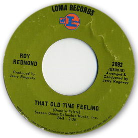 Loma records. Label scans of rare Loma 45 rpm vinyl records.   Loma 2092 - Roy Redmond - That old time feeling