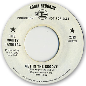 Loma records. Label scans of rare Loma 45 rpm vinyl records. Loma 2093: The Mighty Hannibal - Get in the groove