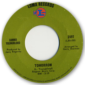 Loma records. Label scans of rare Loma 45 rpm vinyl records. Loma 2097: Lonnie Youngblood - Tomorrow
